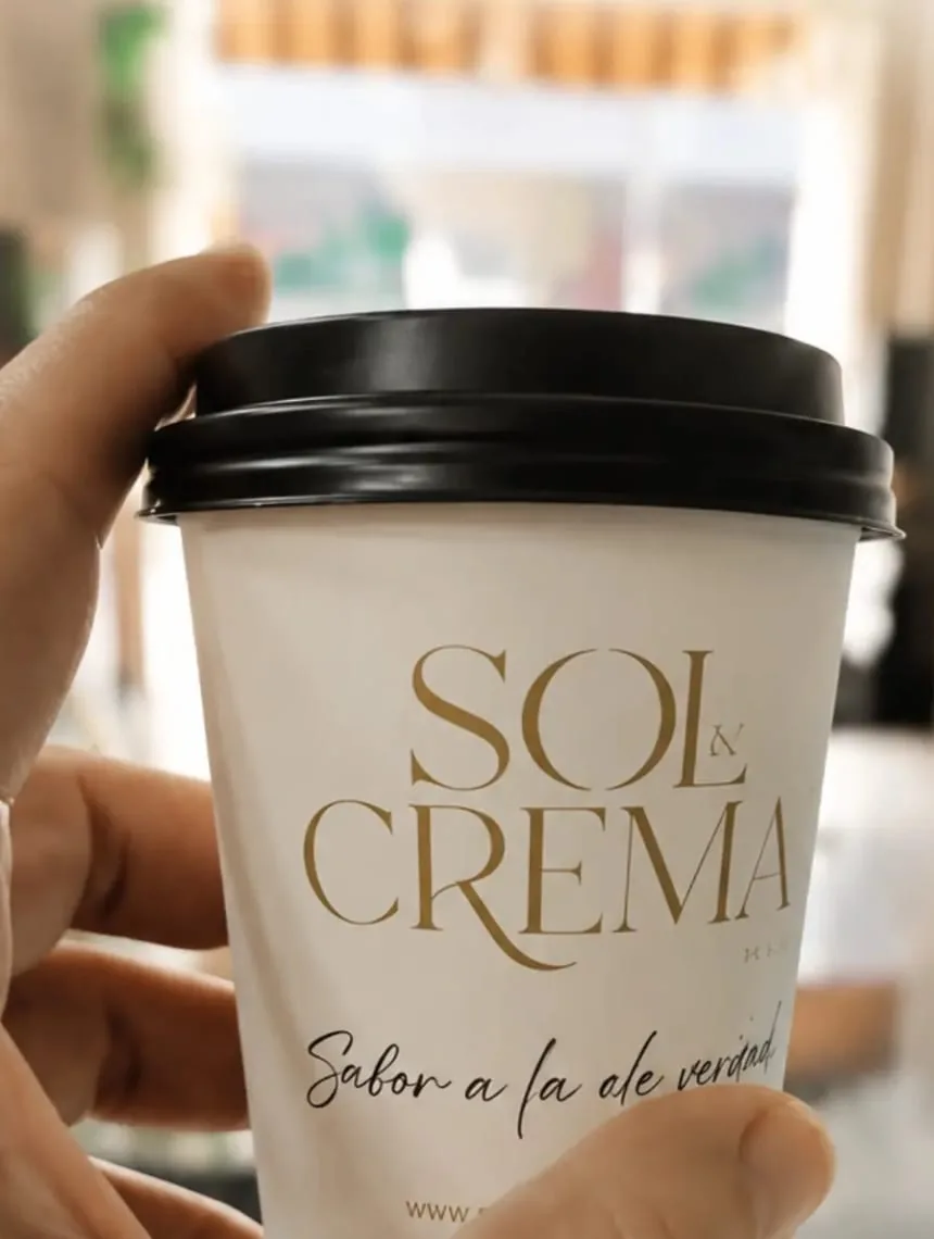 Vaso de café para llevar Sol & Crema